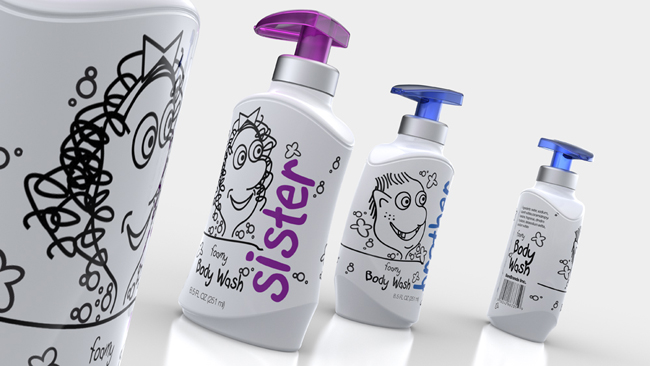 家庭洗護(hù)沐浴露產(chǎn)品包裝怎么做(圖2) 家庭洗護(hù)沐浴露產(chǎn)品包裝怎么做(圖2)