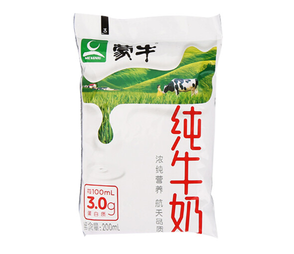 袋裝純牛奶包裝如何設(shè)計(圖1)