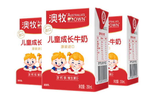 兒童成長牛奶包裝設(shè)計(jì)欣賞(圖1)