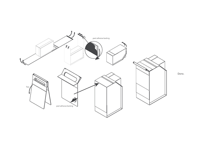 瓦楞紙購物袋包裝設(shè)計(圖5) 瓦楞紙購物袋包裝設(shè)計(圖5)
