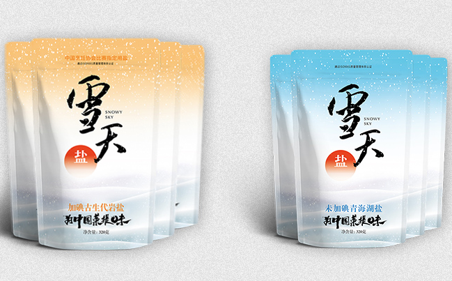 雪天食鹽 Xuetian雪天食鹽食品包裝設(shè)計(jì)欣賞(圖3)
