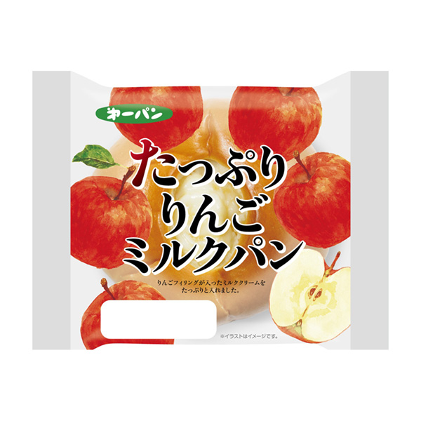 充足的蘋果牛奶面包第一屋制面包包裝設(shè)計(jì)(圖1)