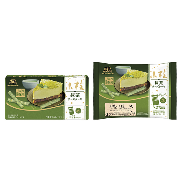 細(xì)枝抹茶芝士蛋糕森永制果食品飲料包裝設(shè)計(jì)(圖1)