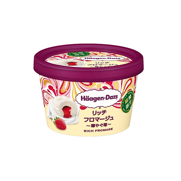 包裝設(shè)計欣賞哈根達(dá)斯迷你杯＜富弗羅默~華草莓~ ＞ (限時) (哈根達(dá)斯日本) (圖1)