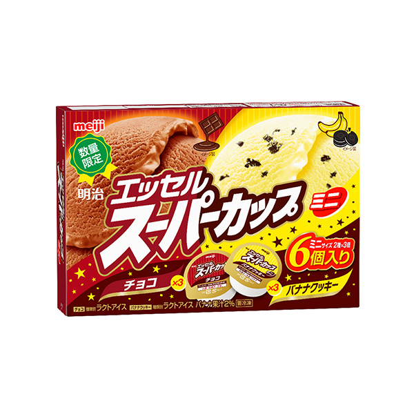 包裝設(shè)計(jì)欣賞明治埃塞爾超級(jí)杯迷你＜香蕉餅干巧克力＞ (明治) (圖1)